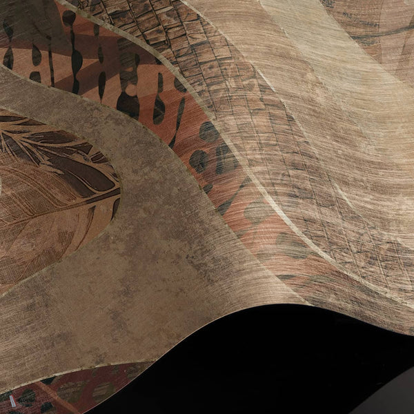 Kora wallpaper Premium Silk Silver wallpaper in T11028 by Tuskara