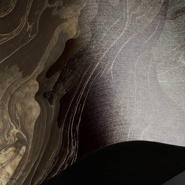 Lunar Clay wallpaper Linen Textile wallpaper in T11048 by Tuskara
