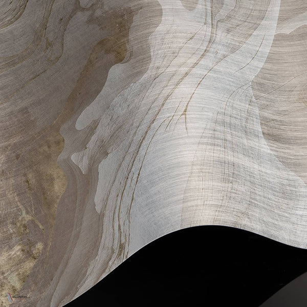 Lunar Clay wallpaper Premium Silk Silver wallpaper in T11047 by Tuskara