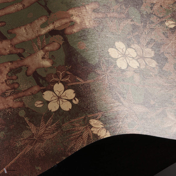 Midnight Gilt wallpaper Linen Textile wallpaper in T11050 by Tuskara