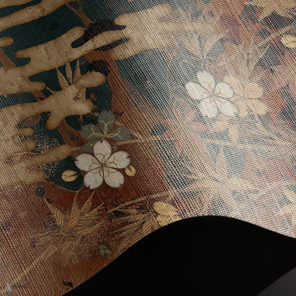 Midnight Gilt wallpaper Natural Grasscloth wallpaper in T11049 by Tuskara