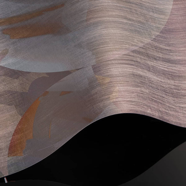 Orbital wallpaper Premium Silk Silver wallpaper in T11070 by Tuskara