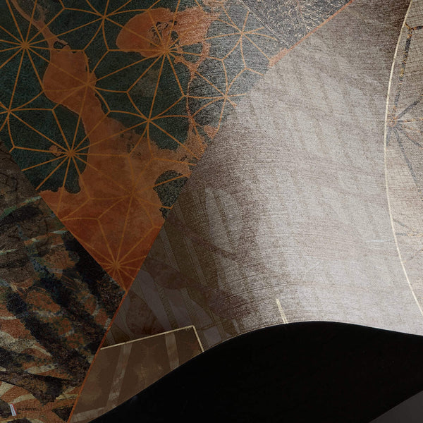 The Requiem behang Linen Textile behang in T11062 van Tuskara