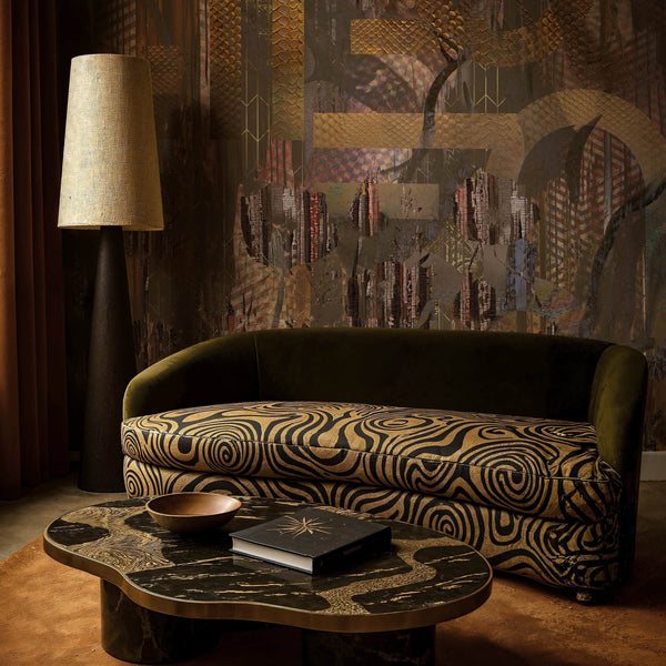 Wakanda behang in T11023 van Tuskara — interieur
