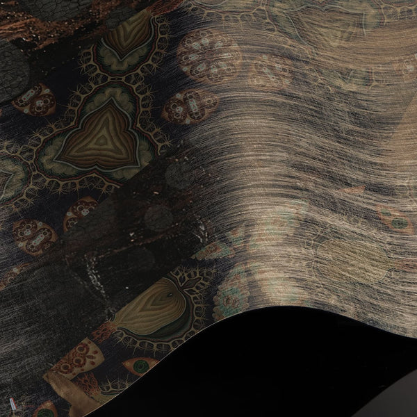 Warrior Queen wallpaper Premium Silk Silver wallpaper in T11073 by Tuskara