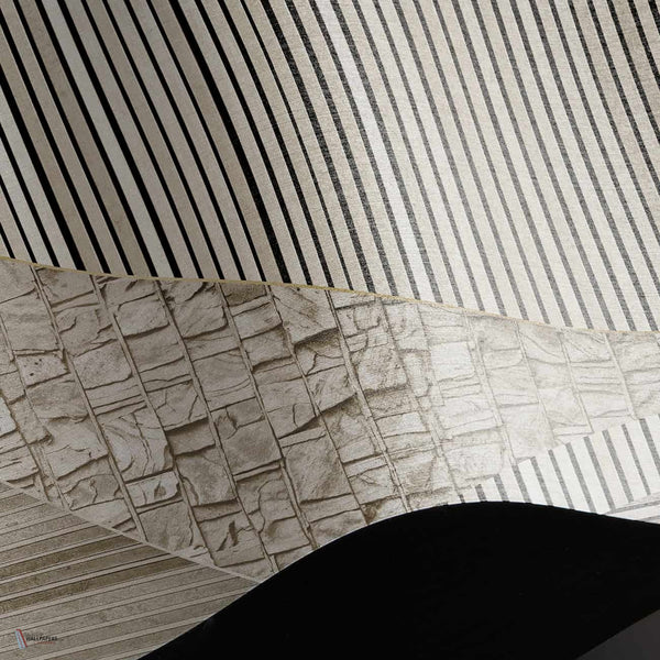 Zulu Guardian behang Linen Textile behang in T11031 van Tuskara