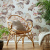 Water Lilies wallpaper in Caramel by 1838 wallcoverings