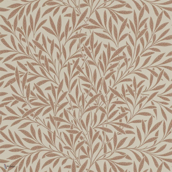 Willow wallpaper in Russet van Morris & Co