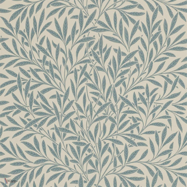 Willow wallpaper in Slate van Morris & Co