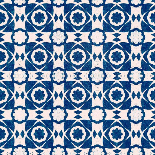Aegan Tiles-wallpaper-Mind the Gap-Indigo-Roll-WP30051-Selected Wallpapers