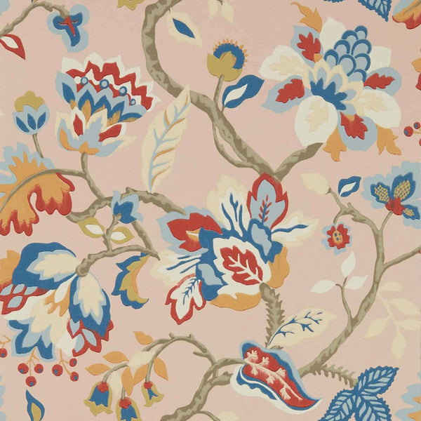 Amanpuri-wallpaper-Sanderson-Salmon/Dove Blue-Roll-217043-Selected Wallpapers