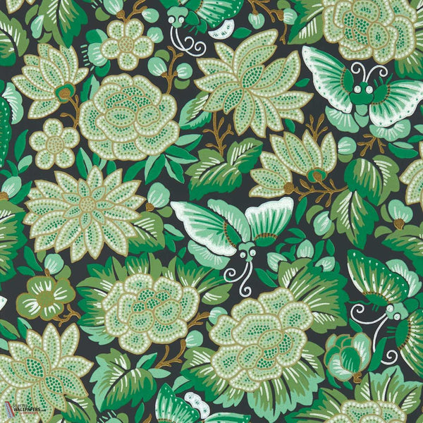 Amara Butterfly-Wallpaper-Sanderson-Emerald-Roll-217117-Selected Wallpapers