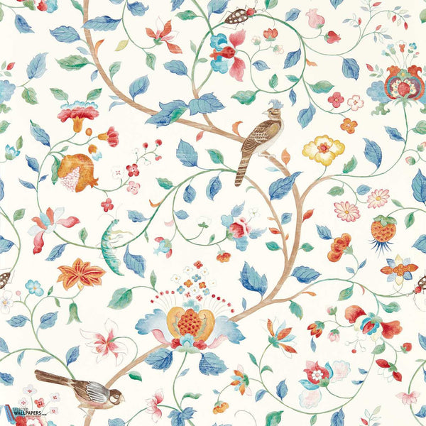Aril's Garden-Tapete-Sanderson-Indigo/Red-Rolle-217237-Selected Wallpapers