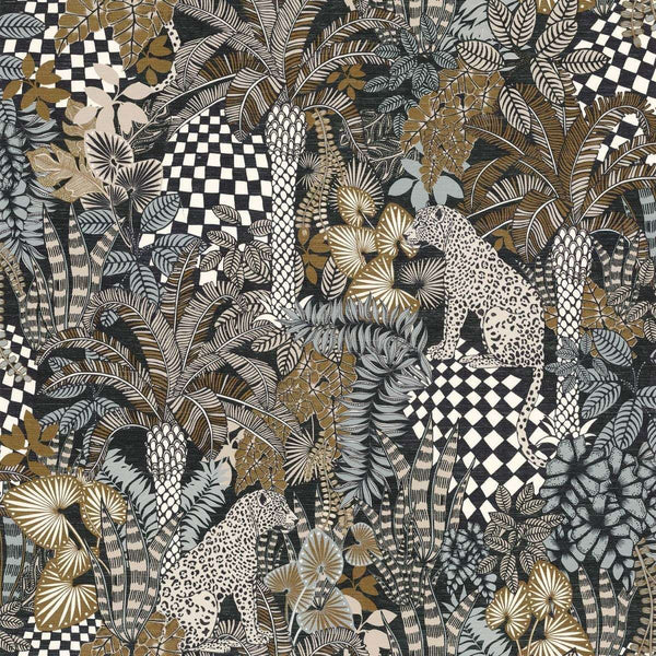 Belize-Wallpaper-Casamance-Noir-Roll-75500406-Selected Wallpapers