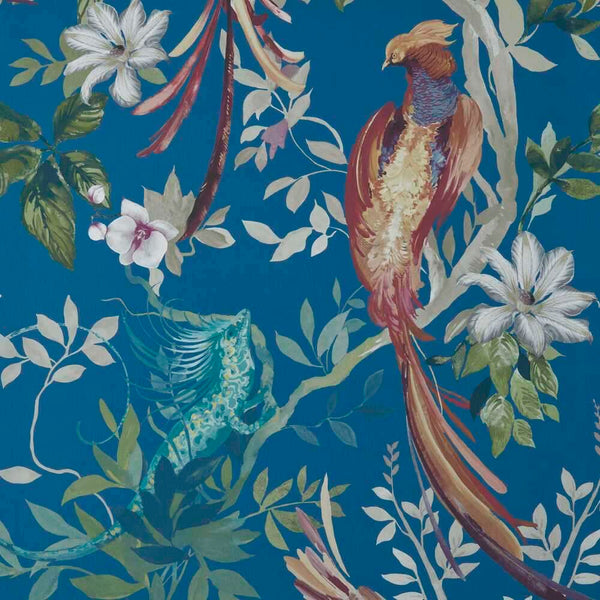 Bird Sonnet-Behang-1838 wallcoverings-Royal Blue-Rol-2109-157-04-Selected Wallpapers