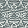 Chamomile-Wallpaper-Thibaut-Grey-Roll-T14317-Selected Wallpapers