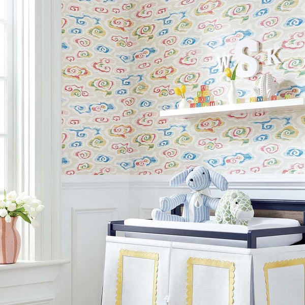 Clear Clouds-Wallpaper-Thibaut-Selected Wallpapers