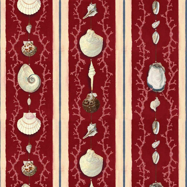 Coquillage-behang-Mind the Gap-Samba Red-300 cm (standaard)-WP20573-Selected Wallpapers