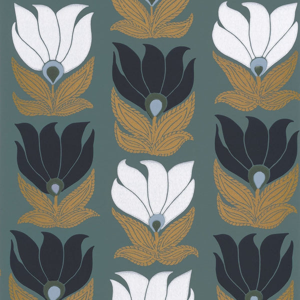 Dauphine-Wallpaper-Casamance-Vert de Gris-Roll-75690814-Selected Wallpapers
