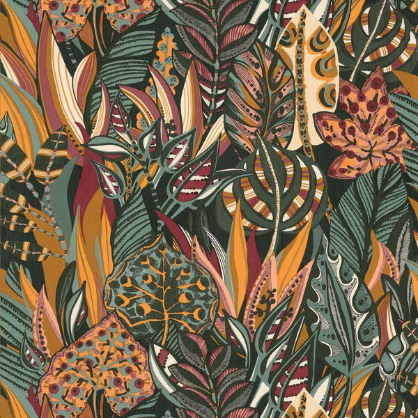 Desirade-Tapete-Casamance-Vert Petrole-Rolle-75510916-Selected Wallpapers