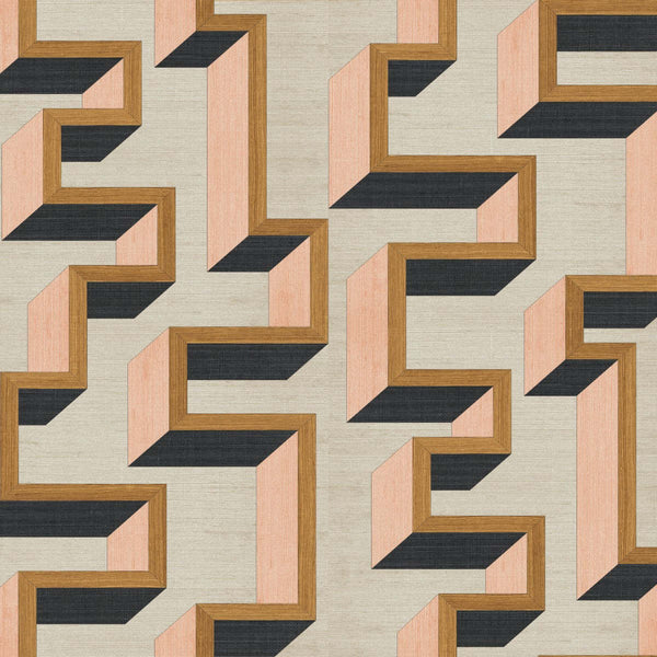 Detour-Wallpaper-Arte-Copper Pink-Meter (M1)-72702-Selected Wallpapers