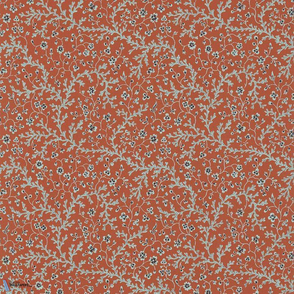 Fleurs de Corail-wallpaper-Pierre Frey-Terracotta-Roll-FP787003-Selected Wallpapers