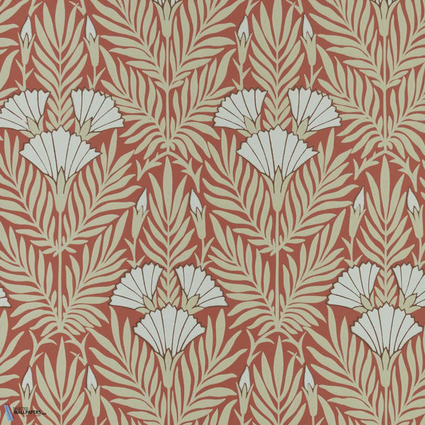 Floral Fanfare-Wallpaper-1838 wallcoverings-Coral-Roll-2311-171-02-Selected Wallpapers