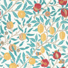 Fruit-Wallpaper-Morris & Co-Green Indigo / Madder-Roll-217085-Selected Wallpapers