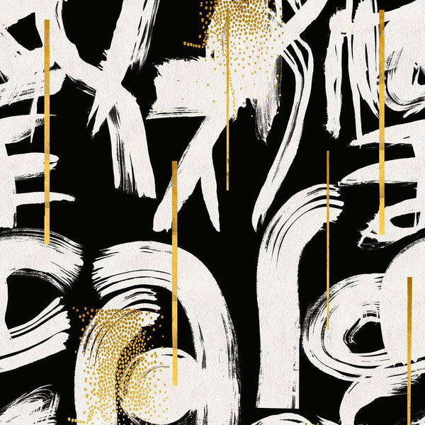 Gestural Abstraction-behang-Mind the Gap-Black-300 cm (standaard)-WP20331-Selected Wallpapers
