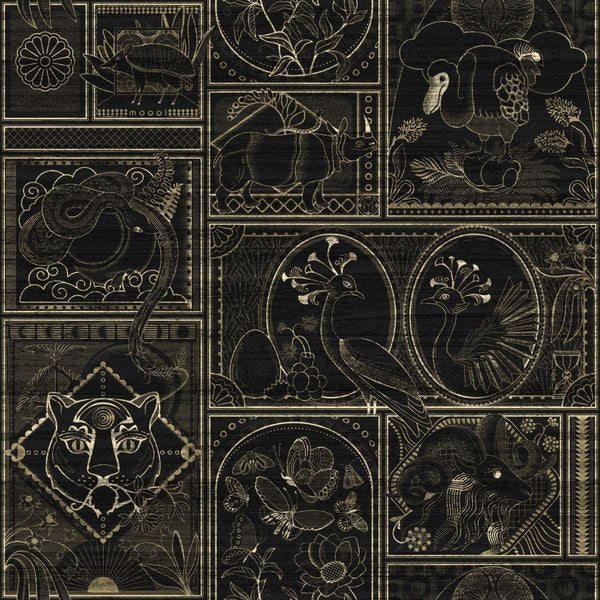 Golden Tiger-Wallpaper-Moooi-Ebony-Meter (M1)-MO4040-Selected Wallpapers