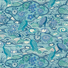 Heron Stream-Wallpaper-Thibaut-Turquoise-Roll-T13333-Selected Wallpapers