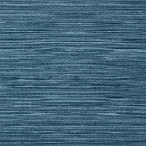 Kendari Grass-Wallpaper-Thibaut-Dark Blue-Roll-T357-Selected Wallpapers
