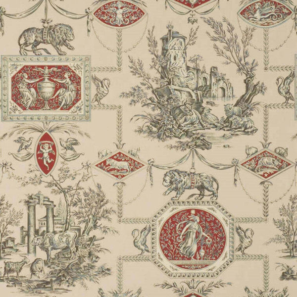 Les Muses et le lion-wallpaper-Braquenie-Beige-Roll-BP207002-Selected Wallpapers