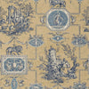 Les Muses et le lion-wallpaper-Braquenie-Antique Blue-Roll-BP207003-Selected Wallpapers