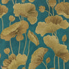 Lotus Leaf-Wallpaper-Sanderson-Midnight/Copper-Roll-217127-Selected Wallpapers