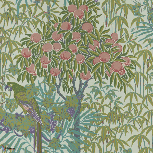 Macaw-Wallpaper-1838 wallcoverings-Olive Green-Roll-2311-167-01-Selected Wallpapers