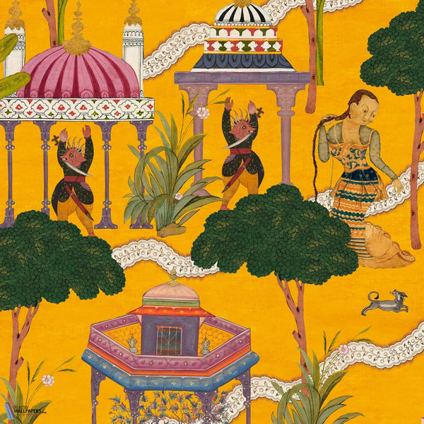Maghreb-wallpaper-Mind the Gap-Turmeric-300 cm (standaard)-WP20760-Selected Wallpapers