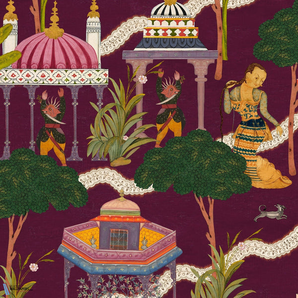Maghreb-wallpaper-Mind the Gap-Mauve-300 cm (standaard)-WP20762-Selected Wallpapers