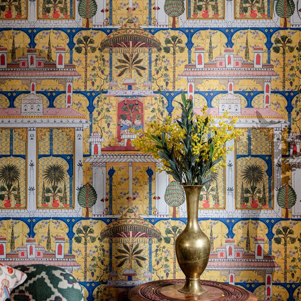 Majorelle Garden-wallpaper-Mind the Gap-Selected Wallpapers