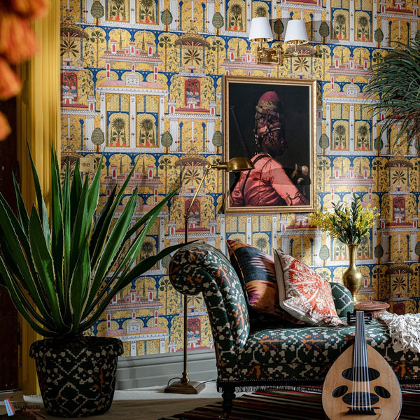 Majorelle Garden-wallpaper-Mind the Gap-Selected Wallpapers