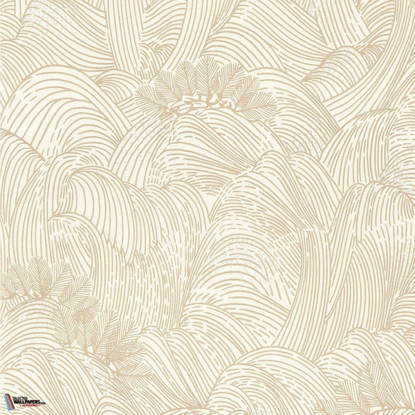Maree Haute-Tapete-Casamance-Blanc/Dore-Rolle-75901936-Selected Wallpapers