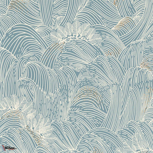 Maree Haute-Tapete-Casamance-Blue Persan-Rolle-75902242-Selected Wallpapers