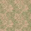 Marigold-wallpaper-Morris & Co-Pink/Olive-Roll-216953-Selected Wallpapers