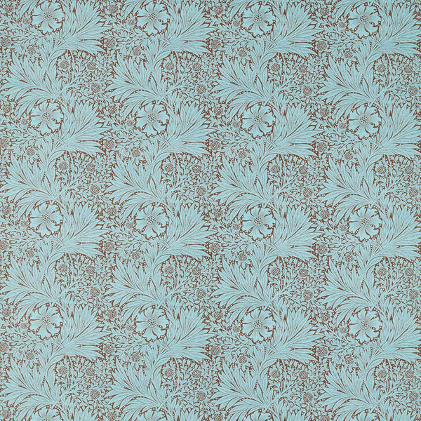 Marigold Stoff-Morris & Co-Sky/Chocolate-Meter (M1)-226980-Selected Wallpapers
