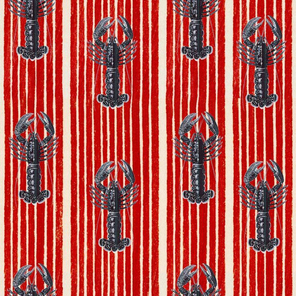 Mediterranean lobsters-behang-Mind the Gap-Red-Rol-WP30064-Selected Wallpapers