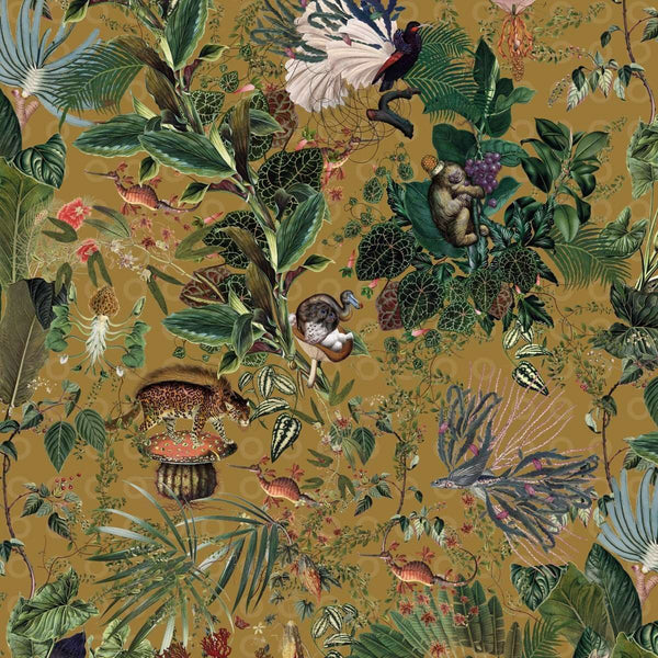 Menagerie of Extinct Animals-Tapete-Moooi-Curry-Meter (M1)-MO2074-Selected Wallpapers