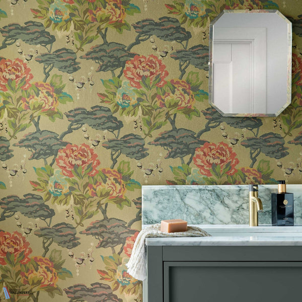 Paeonia-Wallpaper-1838 wallcoverings-Selected Wallpapers