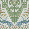 Peacock Topiary-Wallpaper-1838 wallcoverings-Fern Green-Roll-2311-172-02-Selected Wallpapers