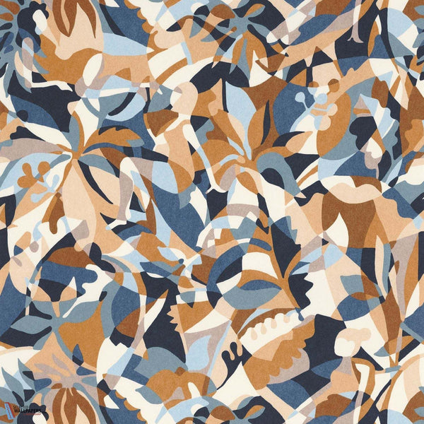 Plongeon-Wallpaper-Casamance-Blue Persan/Ambre-Roll-75880916-Selected Wallpapers