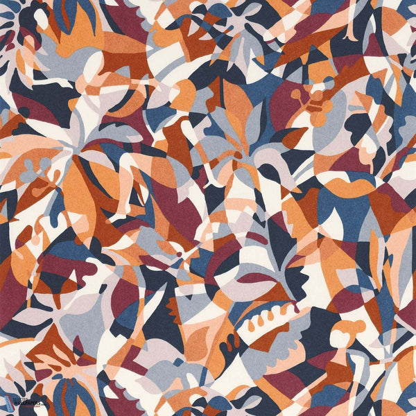 Plongeon-Wallpaper-Casamance-Marine/Terracotta-Roll-75881018-Selected Wallpapers